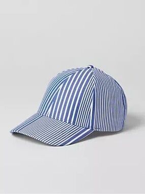 Ann Taylor Weekend Striped Baseball Cap NWT